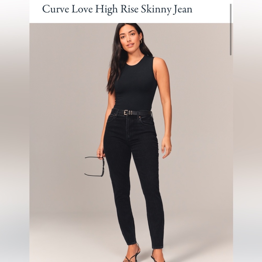 NWT- Abercrombie Black Skinny jeans